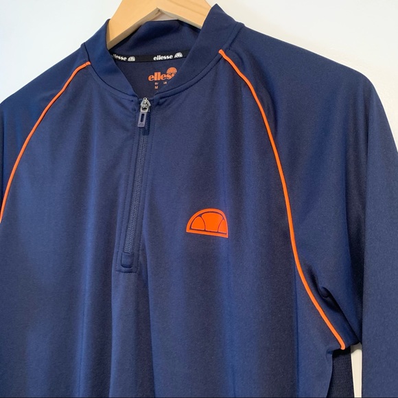 Ellesse | 1/3 Zip Up Long Sleeve Shirt - Picture 9 of 11